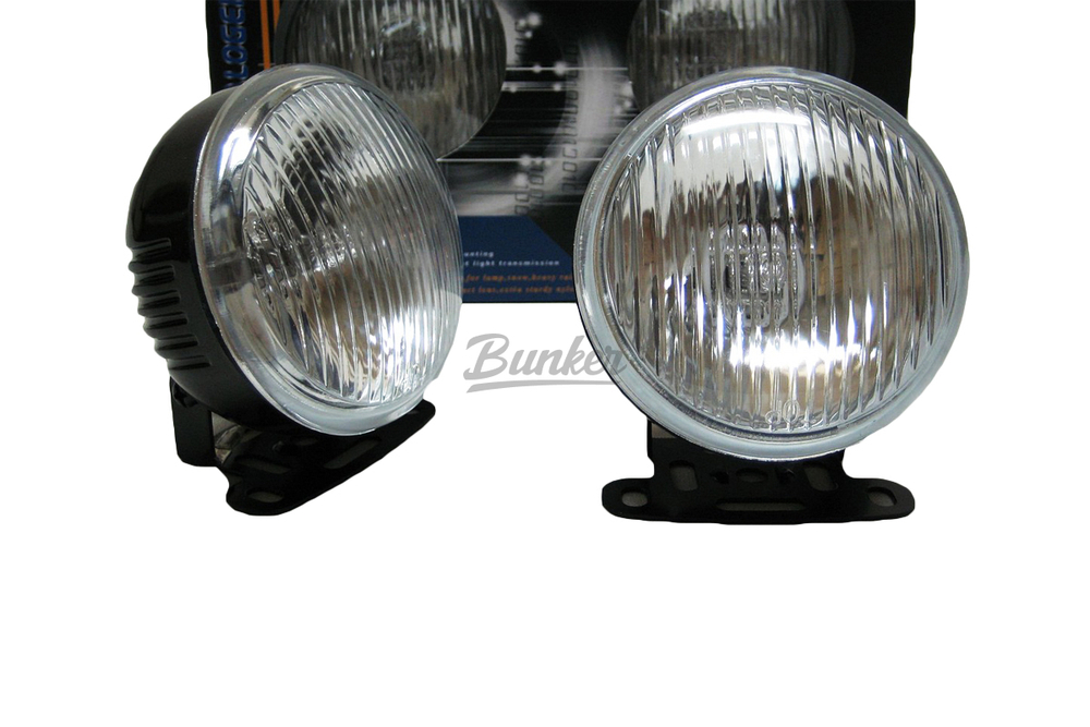 Фара противотуманная DLAA LA168 (белый 12V 55A H3) круглый D=90 (рифленое стекло) LA168