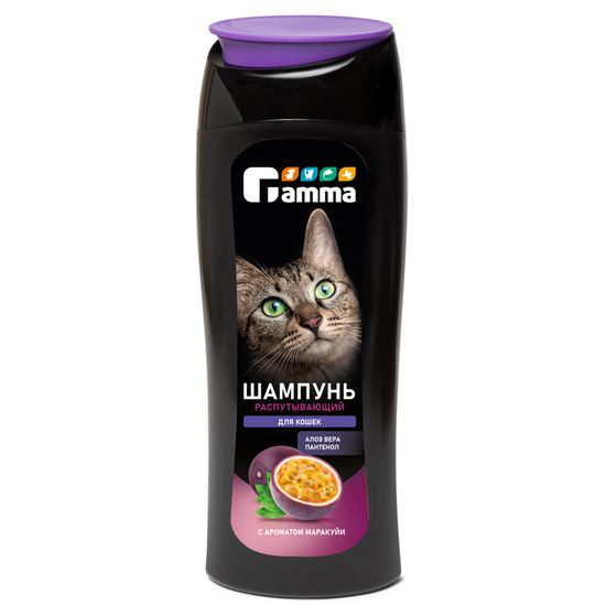 Шампунь Gamma распутывающий для кошек, 400 мл