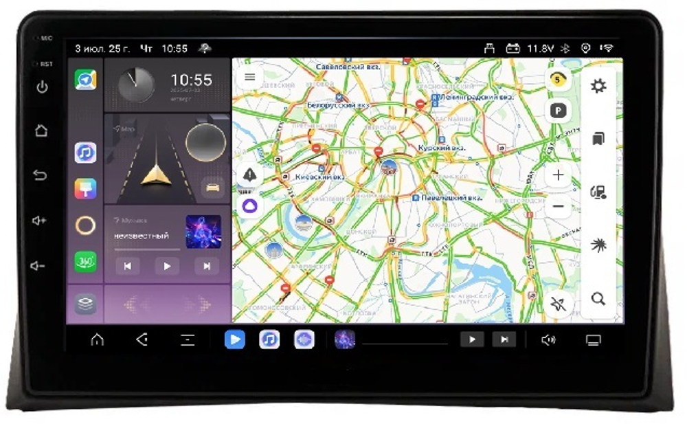 Магнитола для Volkswagen Multivan T5 2003-2015 - Carmedia OL-9121 QLed, Android 13, TS20, CarPlay, SIM-слот