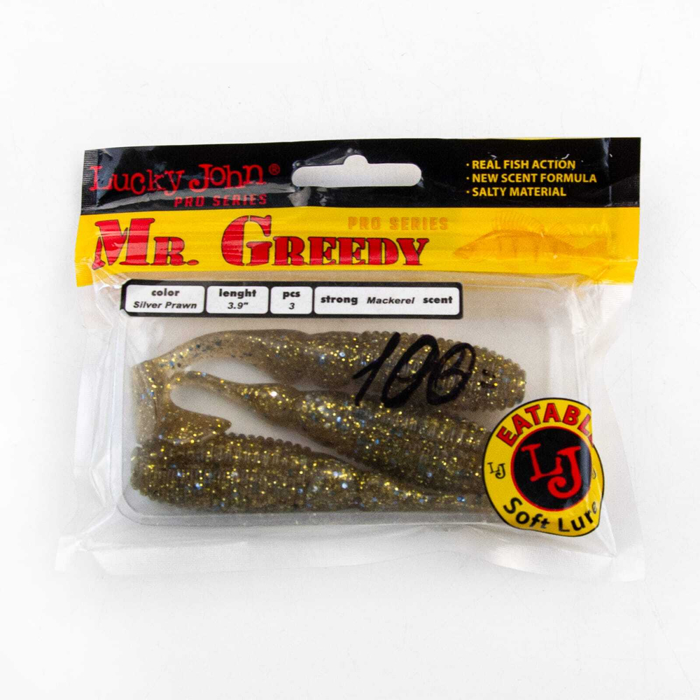 Виброхвост Lucky John Pro Series Mister Greedy 3.9" (99мм)