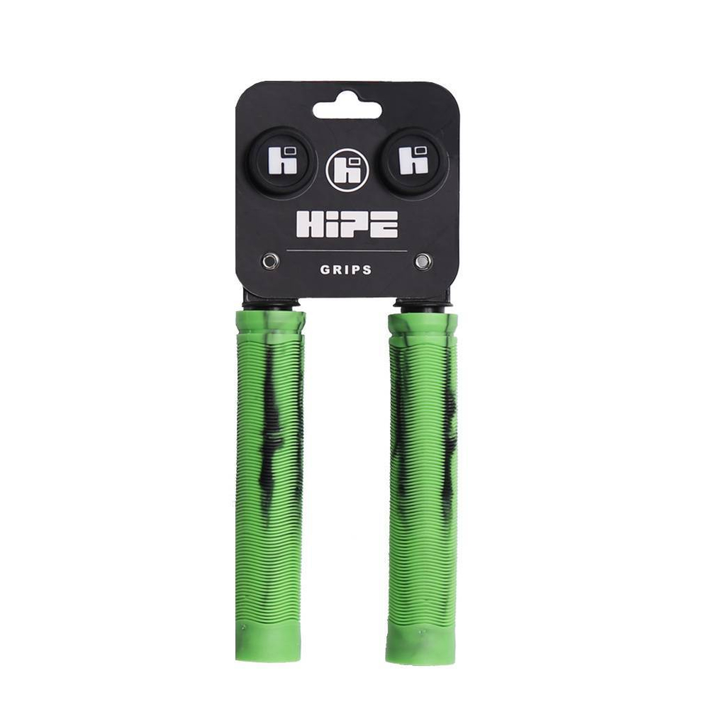 Грипсы HIPE H3 черный/зеленый, 140mm