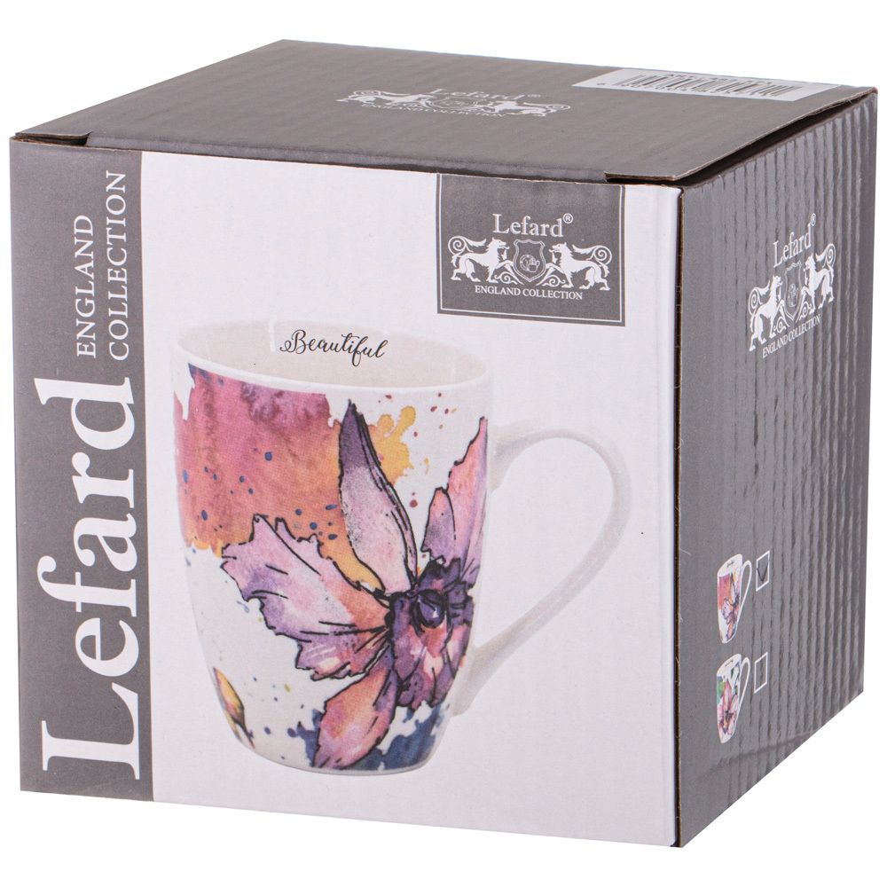 КРУЖКА "ОРХИДЕЯ" 360 МЛ (КОР=36 ШТ) 12*8,6*10,8СМ