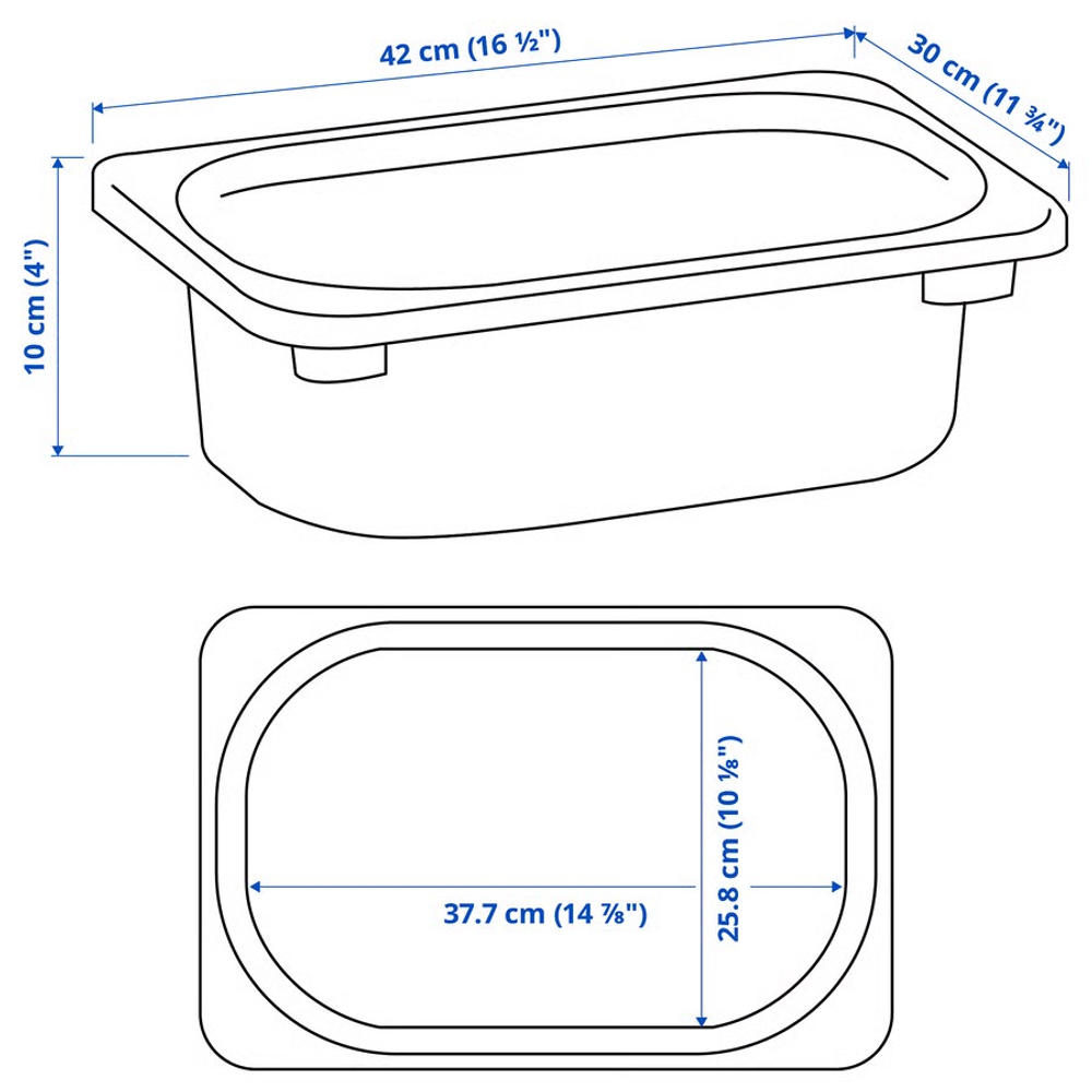 ТРОФАСТ TROFAST Контейнер 42x30x10 см, оранжевый