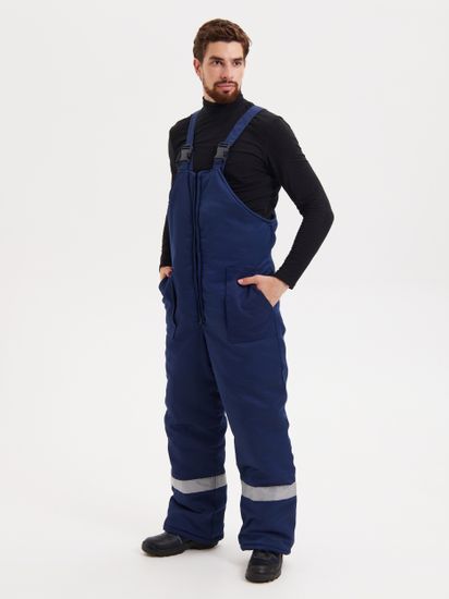Костюм зимний "Мастер Плюс" полукомбинезон (синий)