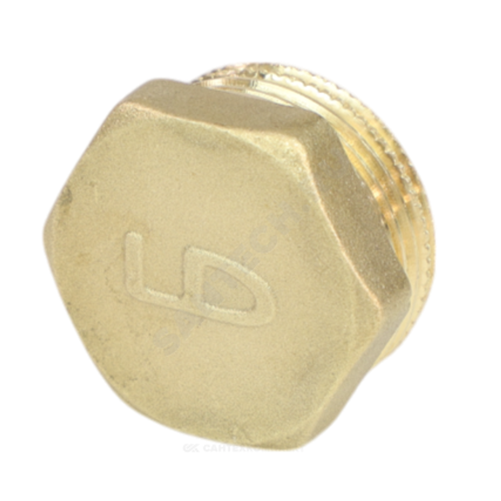 Заглушка латунь Ду 20 (3/4") НР LD LD.65.505.20