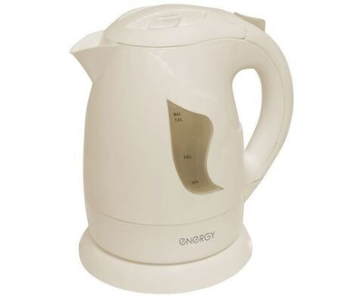 Чайник электр. Energy E-209 Бежевый (диск, 1л) 0,9кВт, термопластик