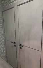 ДГ Акцент бетон серый ал.(черн) кромка с 4х сторон, М1895BL