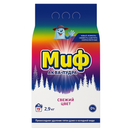 Стиральный порошок Миф Свежий цвет 2.9 кг