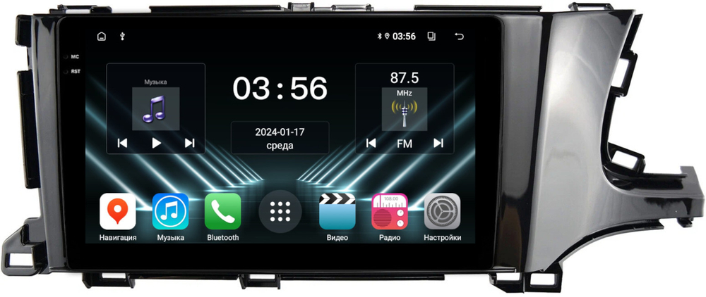 Магнитола для Honda Shuttle 2 2015-2023 - FarCar DX9-9517 монитор 9.5" IPS на Android 13, 4+64Гб, CarPlay