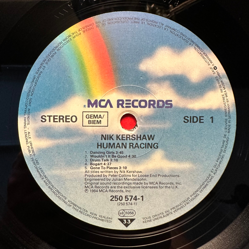 Nik Kershaw - Human Racing (Германия 1984г.)