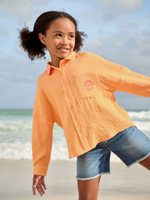 Рубашка для девочки Next AD6-053, Оранжевый