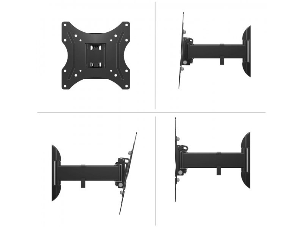 Наклонно-поворотный кронштейн Onkron NP24 чёрный