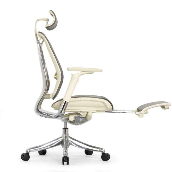 Кресло EXPERT 2 SPRING RSPM 01-G (сидение MAX с поднож, подлокотн 6D(360), сетка сер/каркас светл)