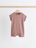 Боди с коротким рукавом для малышей Next B57-324, 3 шт., Бежевый, Розовый, Коричневый