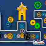 Интерактивная стена «Робомеханика», с подвижными шестерёнками