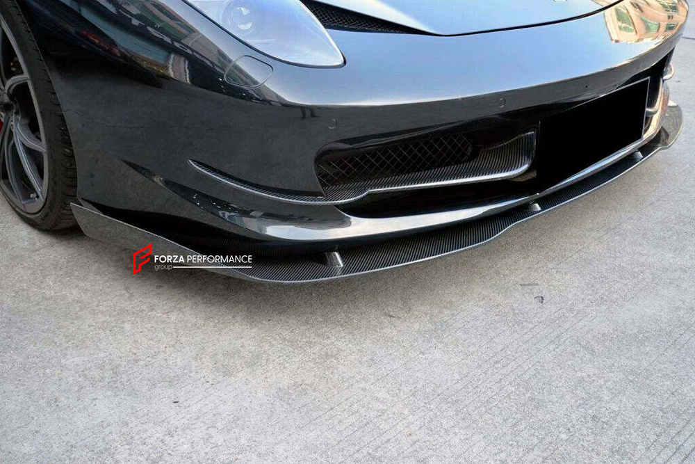 Карбоновая губа переднего бампера для Ferrari 458 2009-2015 Феррари