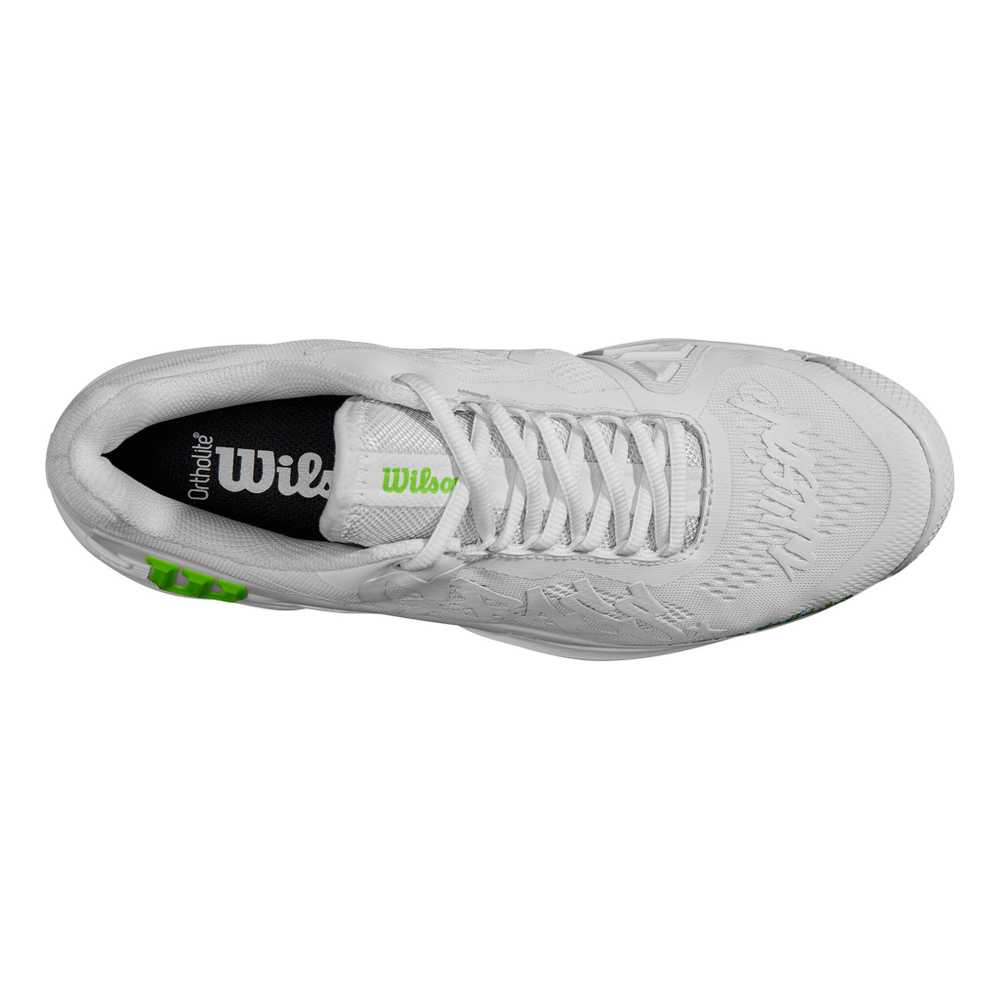 Мужские теннисные кроссовки Wilson Rush Pro 4.0 Hope Men - White, Neon Green