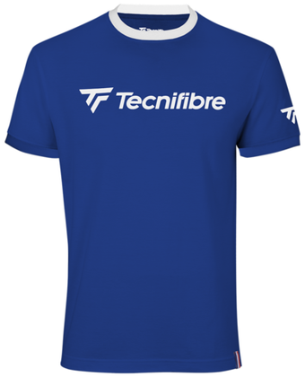 Женская теннисная футболка Tecnifibre Women Cotton Tee - небесный