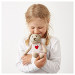 Мягкая игрушка IKEA FABLER BJORN (ФАБЛЕР БЬЁРН), Мишка в розовом, 21 см