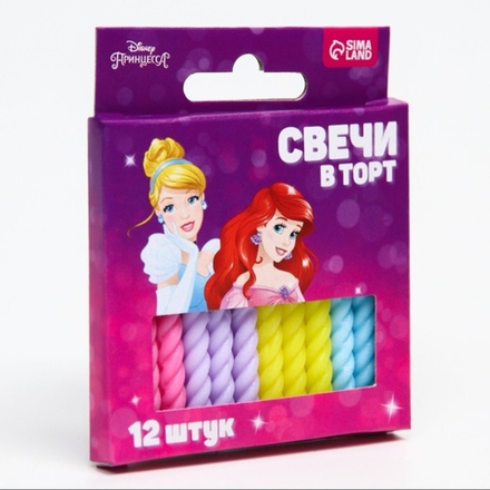 Набор свечей для торта, 6 см 12 шт