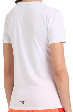 Женская теннисная футболка Diadora L. SS Core T-Shirt - White