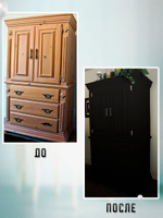 Краска для мебели, дерева и пластика матовая без запаха Гумвнутрянка Фиолет 1 литр.