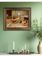 Картина интерьерная на холсте в раме 25*31 см