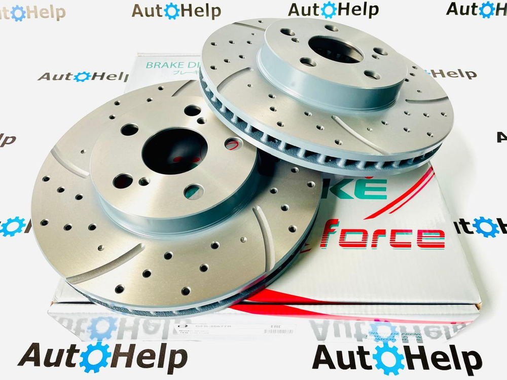 Диск тормозной перфорированный G-Brake GFR-21160L передний левый 255mm