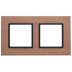 14-5202-14 ЭРА Рамка на 2 поста, металл, Эра Elegance, медь+антр