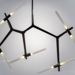 742107 Люстра STRUTTURA 10х6W (led) G9 ЧЕРНЫЙ МАТОВЫЙ
