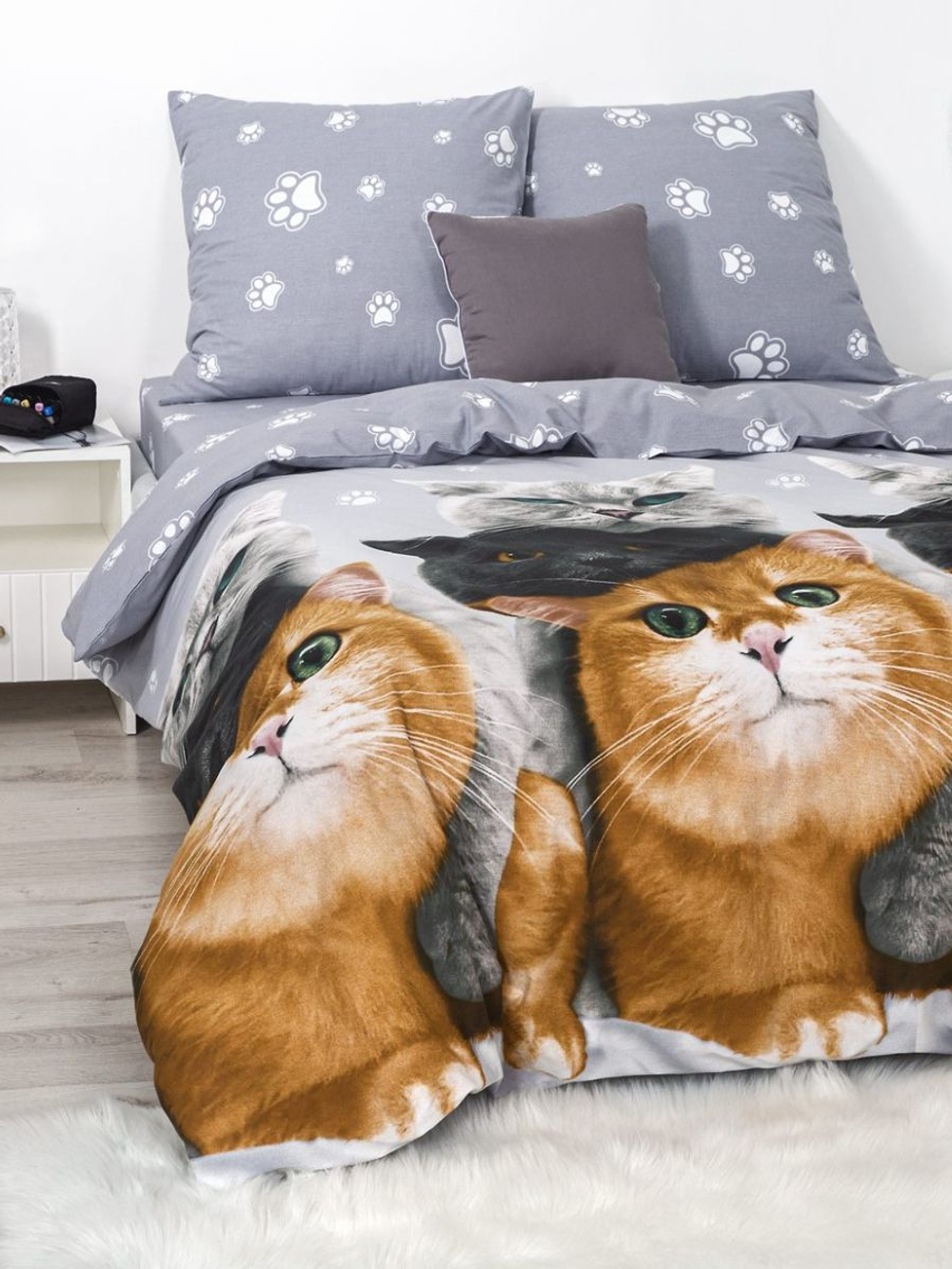 Постельное белье 1 5 спальное, поплин, 100% хлопок, наволочки 70х70