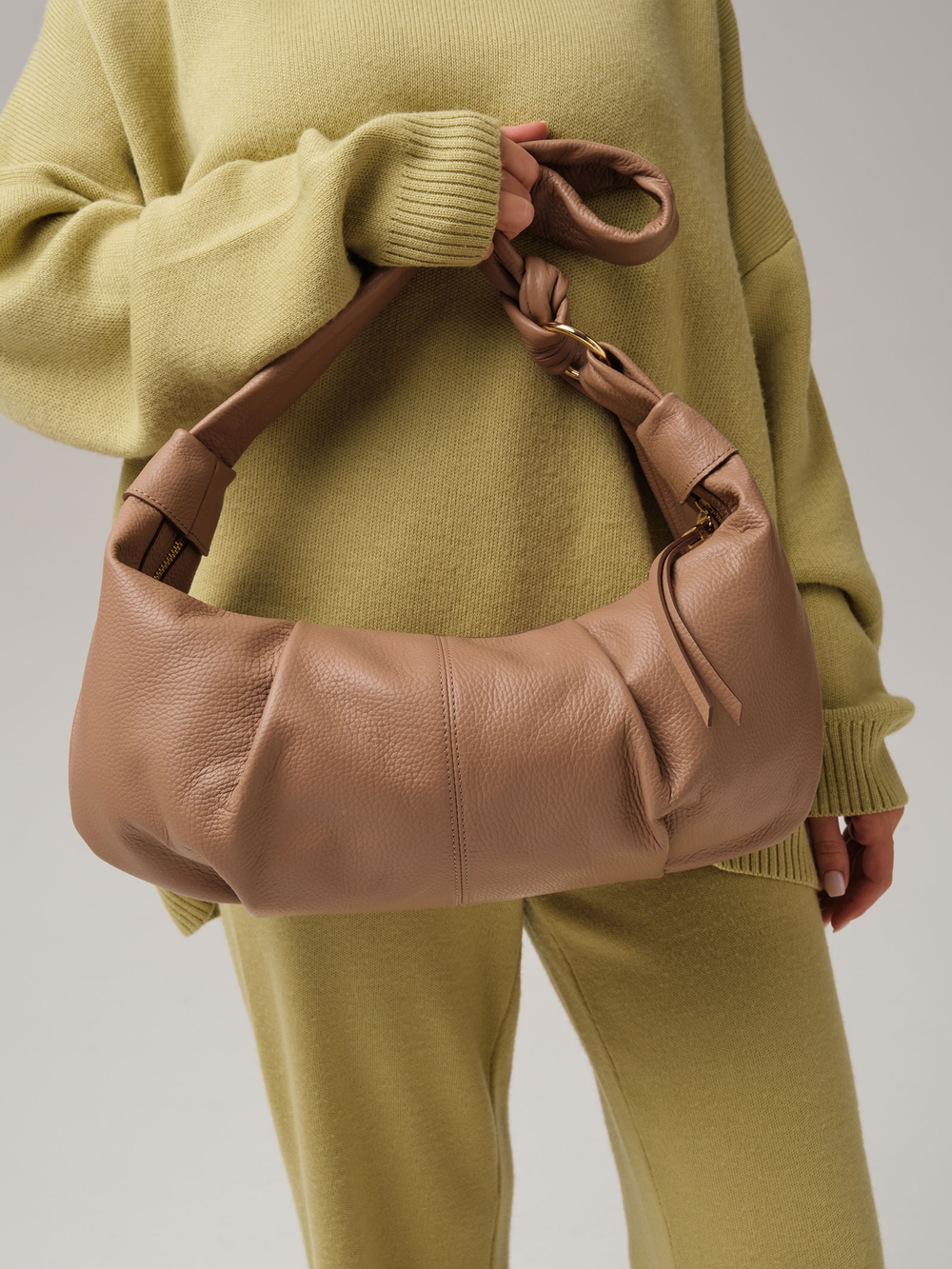 Кожаная сумка Azaro 30846 гоби