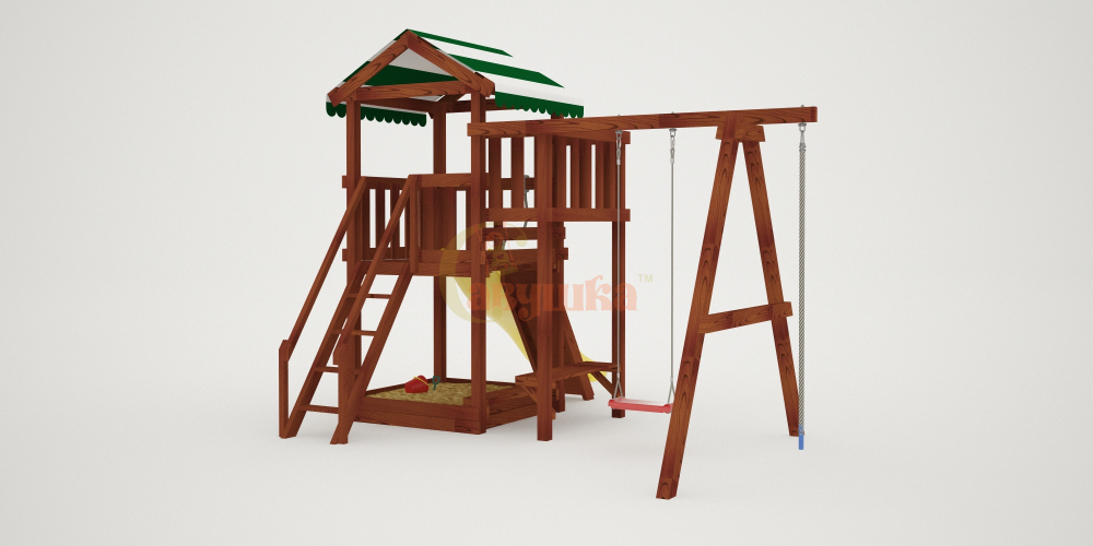 Детский игровой комплекс Савушка "Мастер" - 1 (с окраской)