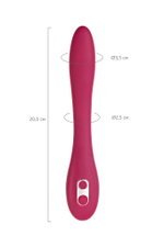 Многофункциональный вибратор Leroina Caberna бордовый 20 см