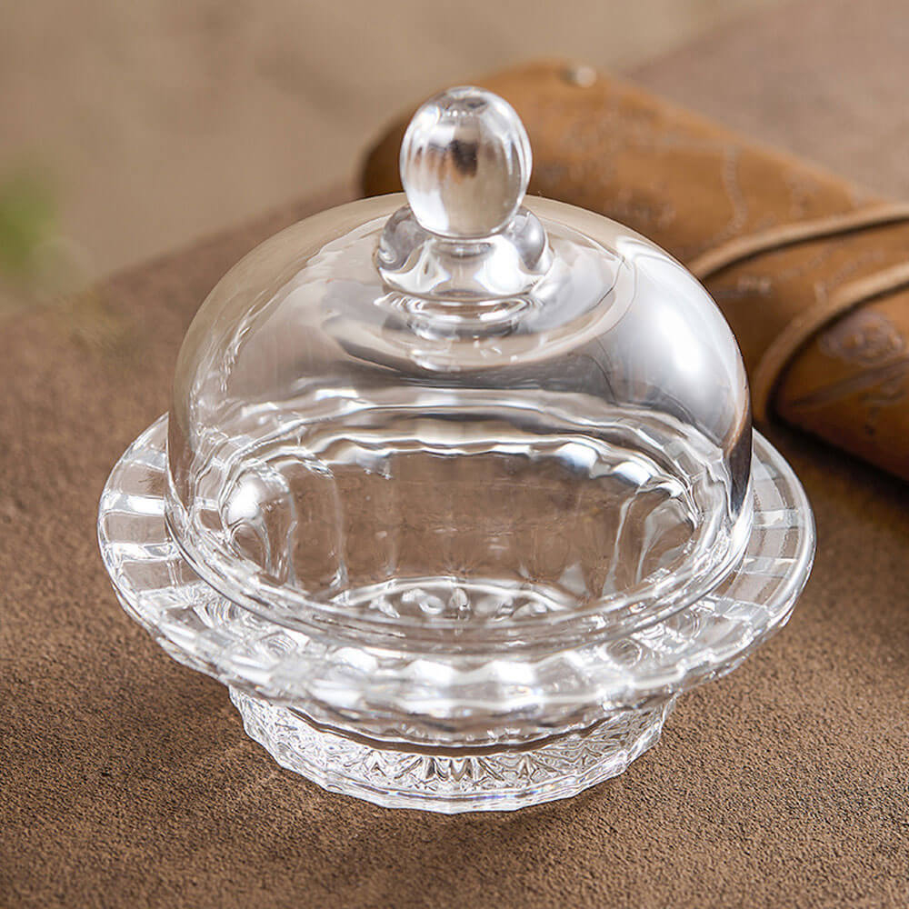 Ваза сервировочная 9*10,5*7,8см с крышкой