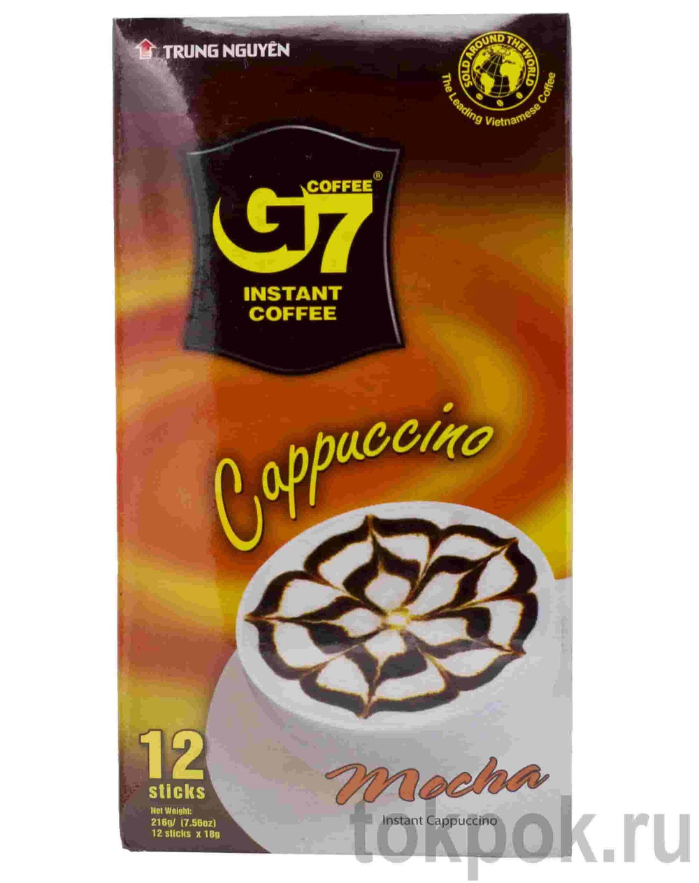Кофе растворимый G7 Instant cofee Cappuccino Mocha, 216 гр
