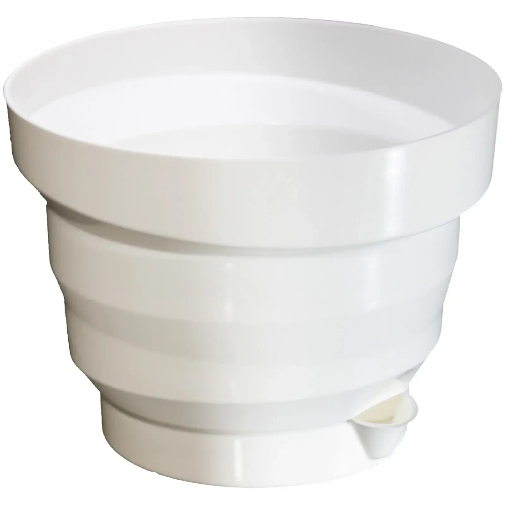 Горшок для цветов пластиковый 3л d-20см «Акцент» жемчуг