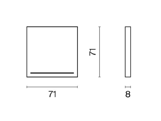 Клавиша для выключателя/переключателя одноклавишного с подсветкой, S70 (черный матовый)