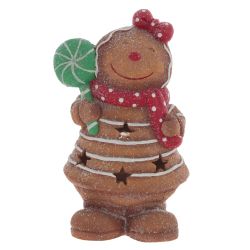 GAEM Фигурка декоративная с подсветкой "Пряник", L25 W15 H40,5 см (3хAAА н/п)