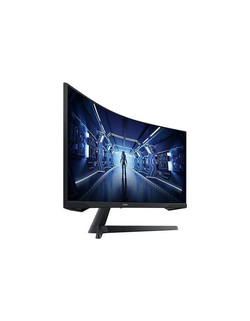 Монитор LCD Samsung 34" C34G55TWWI черный (VA 3440x1440 165Hz 1ms 8bit 21:9 250cd 2500:1 178 / 178 HDMI2.0 DisplayPort1.4 FreeSync(Prem))