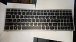 Клавиатура для ноутбука Lenovo Z510 раскладка - русская, с подсветкой, серая (25213733), оригинал