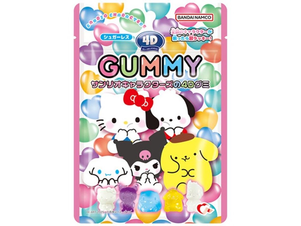 Мармелад жевательный 4D Персонажи Санрио Heart, 38 гр