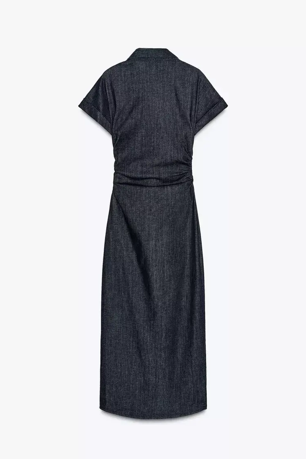 ZARА ДЖИНСОВОЕ ПЛАТЬЕ МИДИ Z1975, СИНИЙ