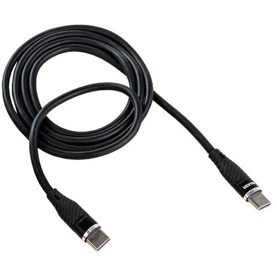 Кабель USB "WALKER" C735, 45W, Type-C-Type-C, поддержка PD, черный