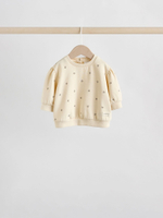 Свитшот и джоггеры в комплекте для малышей Next AN9-065, 3 шт., Темно-серый, Кремовый