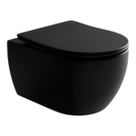 Комплект подвесной безободковый унитаз Ceramica Nova Play CN3001MB черный матовый с сиденьем микролифт + инсталляция Geberit Duofix UP320 111.300.00.5