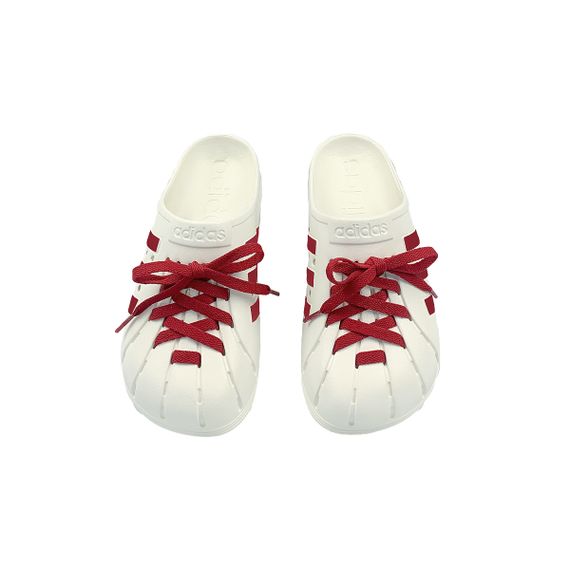 Adidas Adilette Clogs YD 'White Red'