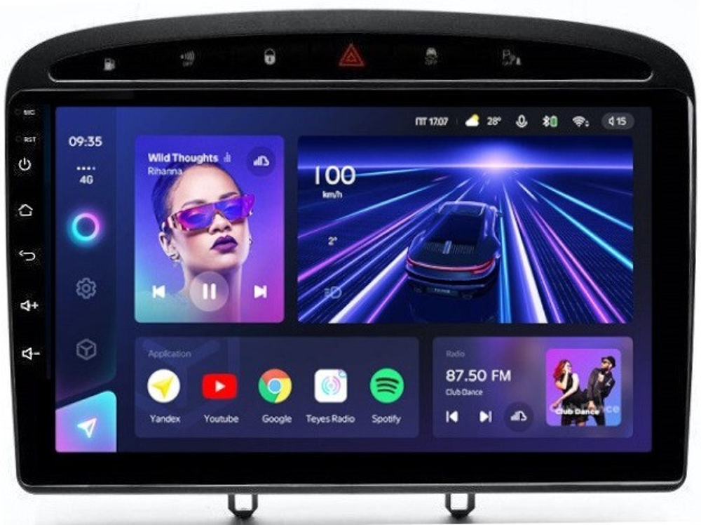 Магнитола для Peugeot 308 2007-2014, 408 2012-2022 - Teyes CC3 Android 10, ТОП процессор, 4/32 Гб, CarPlay, SIM-слот