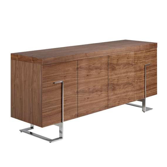 Сервант MK2103SB /3221 из орехового дерева и хромированной стали