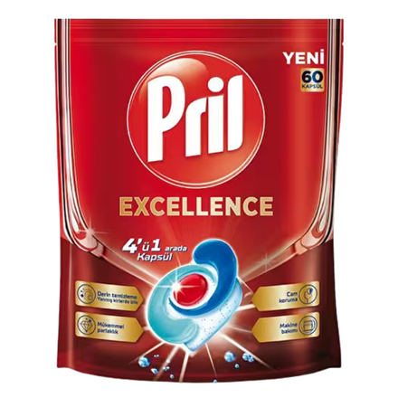 Таблетки для посудомоечных машин Pril 60 шт